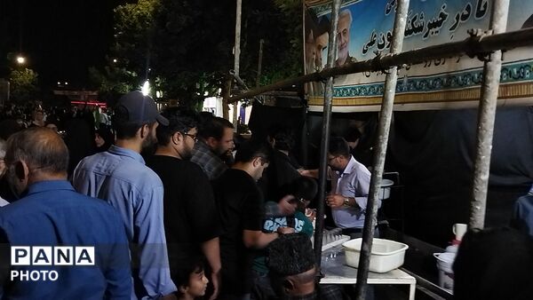 موکب شهدای روستای آهوان در دومین شب از ماه محرم ۱۴۰۵