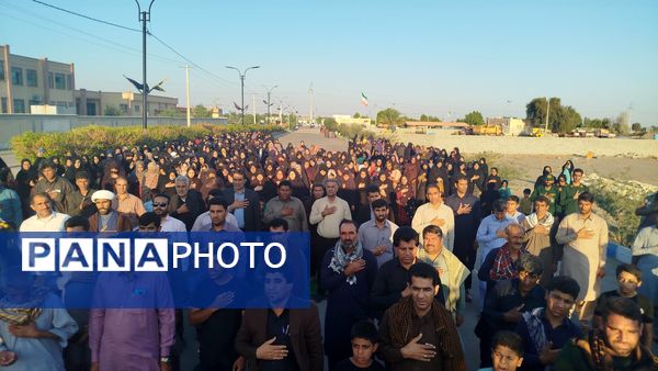 تشییع شهدای گمنام در بخش چاه‌دادخدا