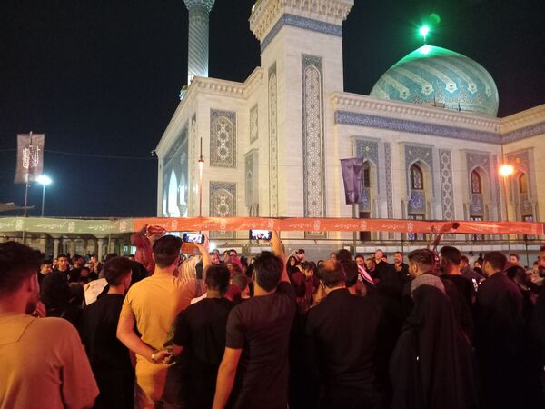 عزاداری هیات بنت الحسین (ع) در حرم بانوی کرامت 