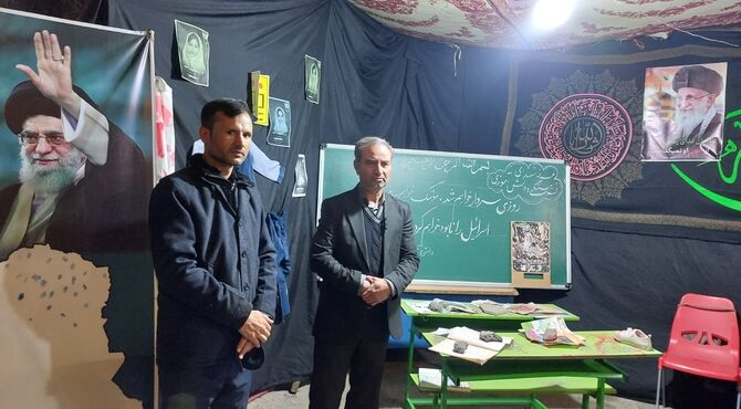 بازدید معاون پرورشی و تربیت بدنی اداره کل از غرفه آموزش و پرورش شهرستان شیروان