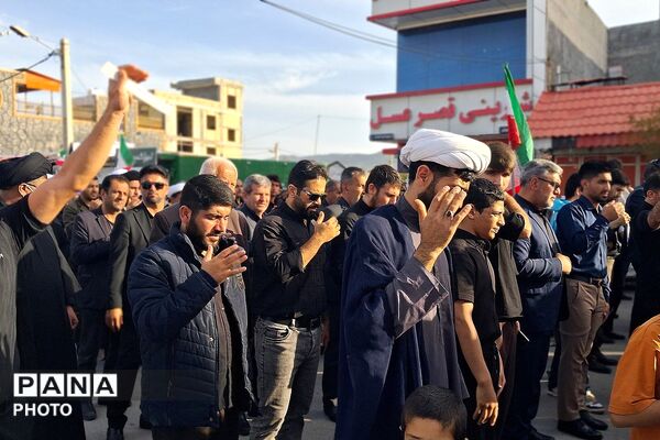 دسته عزاداری به مناسبت شهادت امام علی علیه السلام در باشت
