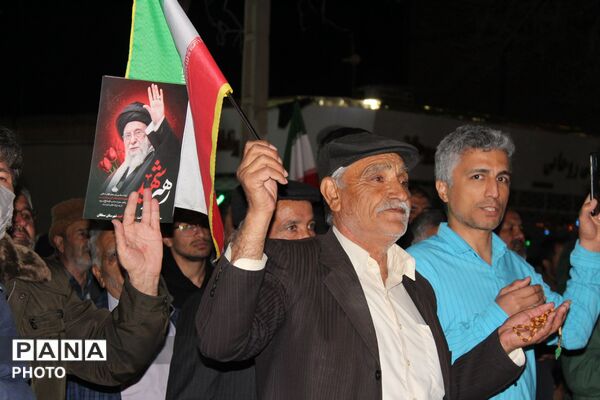 جلوه هایی از حضور باشکوه مردم آشخانه در راهپیمایی