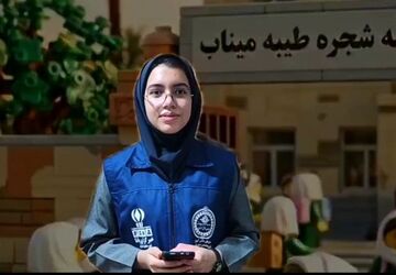  دلگویه دانش آموز خبرنگار پانا برای دختران شهید میناب