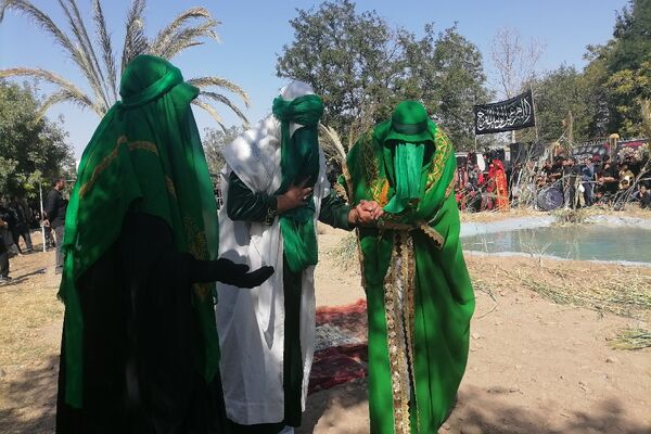 مراسم آیینی خیمه سوزان سنت هرساله مردم مشهد