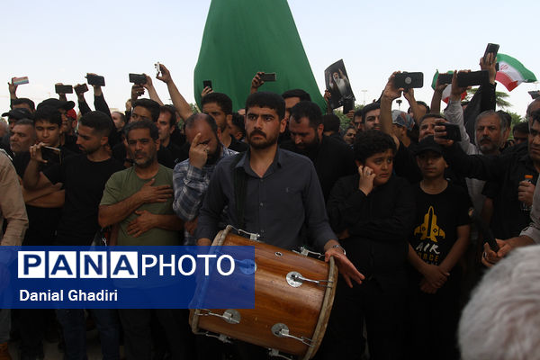 مراسم تشییع پیکر شهدای خدمت در تهران