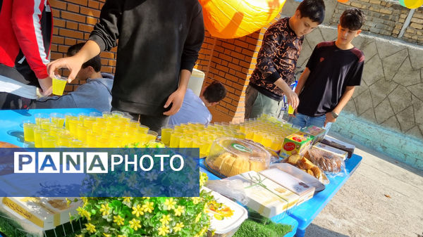 برپایی موکب دانش‌آموزان مدرسه نمونه دولتی پژوهش در جشن میلاد امام حسن عسکری (ع)