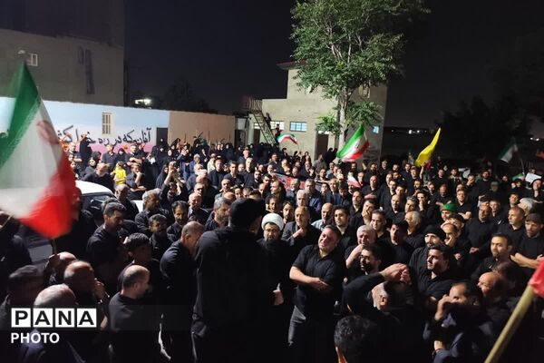 تجمع مردمی شهر صباشهر همزمان با مراسم شام غریبان  
