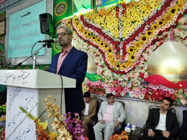 مراسم ولادت حضرت ابوالفضل العباس (ع) در حسینه شهرستان کاشمر 