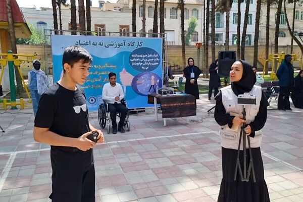 کارگاه آموزشی با موضوع نه به اعتیاد در مجموعه فرهنگی، ورزشی بانوان شهرستان قرچک