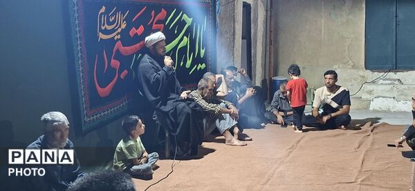 سوگواری ایام پایانی ماه صفر در روستای بناب
