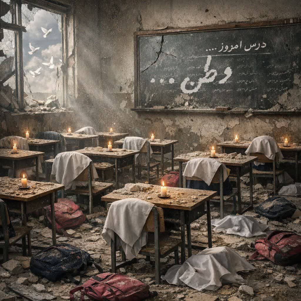 امروز نیمکت‌های غبارآلود میناب، خون‌هایی از لاله می پروراند 