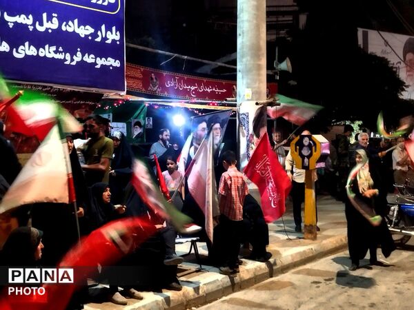 «موکب شهدای بسیج» در فلکه آزادی؛ میعادگاه دلدادگان و خادمان