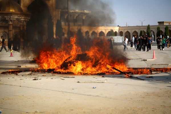 مراسم تعزیه‌خوانی در امامزاده شاه‌کرم اصفهان
