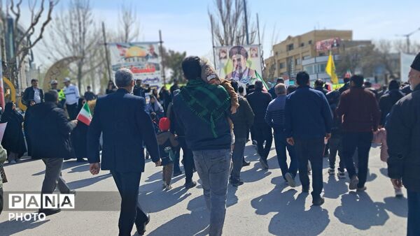 لبیک مردم شهرستان شیروان به رهبری با حضور باشکوه در راهپیمایی روز قدس