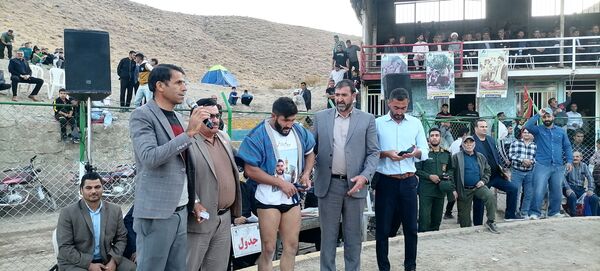 مسابقات بومی محلی  در گود کشتی شهر بار نیشابور