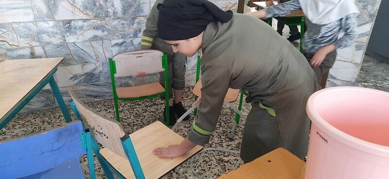 پویش پاکداشت بهاری در مدرسه شهید خاقانی شهرستان شیروان