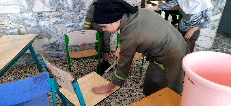 پویش پاکداشت بهاری در مدرسه شهید خاقانی شهرستان شیروان