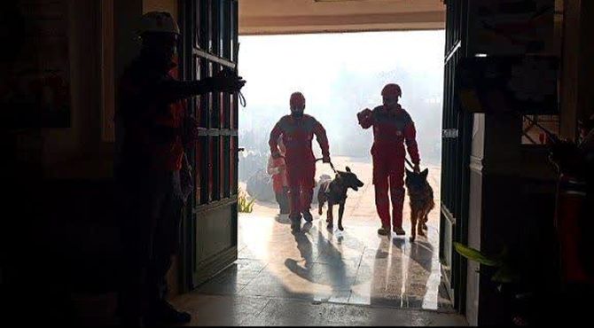 برگزاری مراسم متمرکز مانور زلزله و ایمنی مدارس در سرخنکلاته