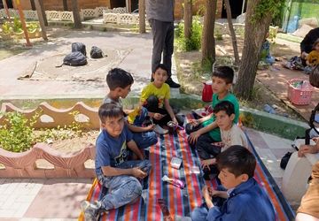 اردوی دانش‌آموزی دبستان ابوالقاسم ضرغامی شهر سفیددشت 