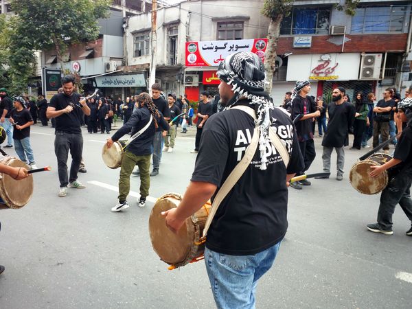 اجتماع عاشوراییان در میدان طالقانی قائمشهر