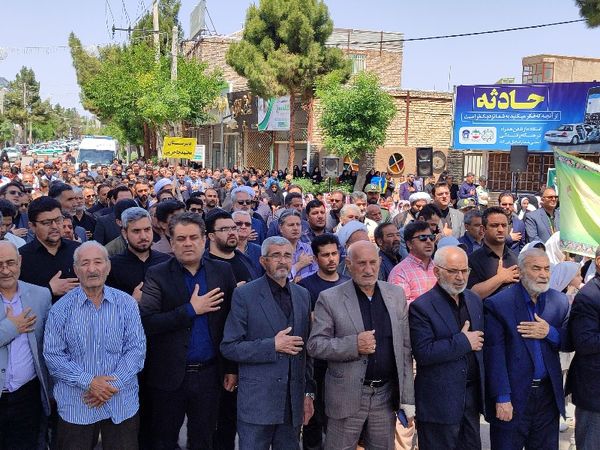 اجتماع پرشور مردم شهید پرور شهرستان جاجرم در مراسم شهادت خادم الرضا و یاران شهیدش 