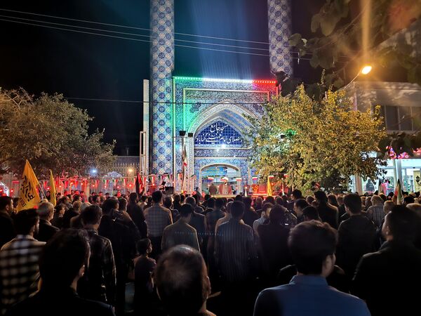 تجمع مردم شهید پرور گناباد در شهادت رهبر مجاهد لبنان