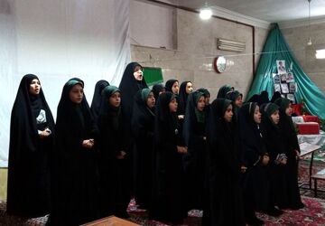 مراسم شیرخوارگان عاشورایی در مسجد پنج تن نیشابور