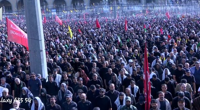  مراسم وداع با رهبر انقلاب در مصلی امام خمینی

