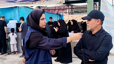 خدمت رسانی مواکب بین راهی سرپل سیمره به زائران اربعین حسینی 