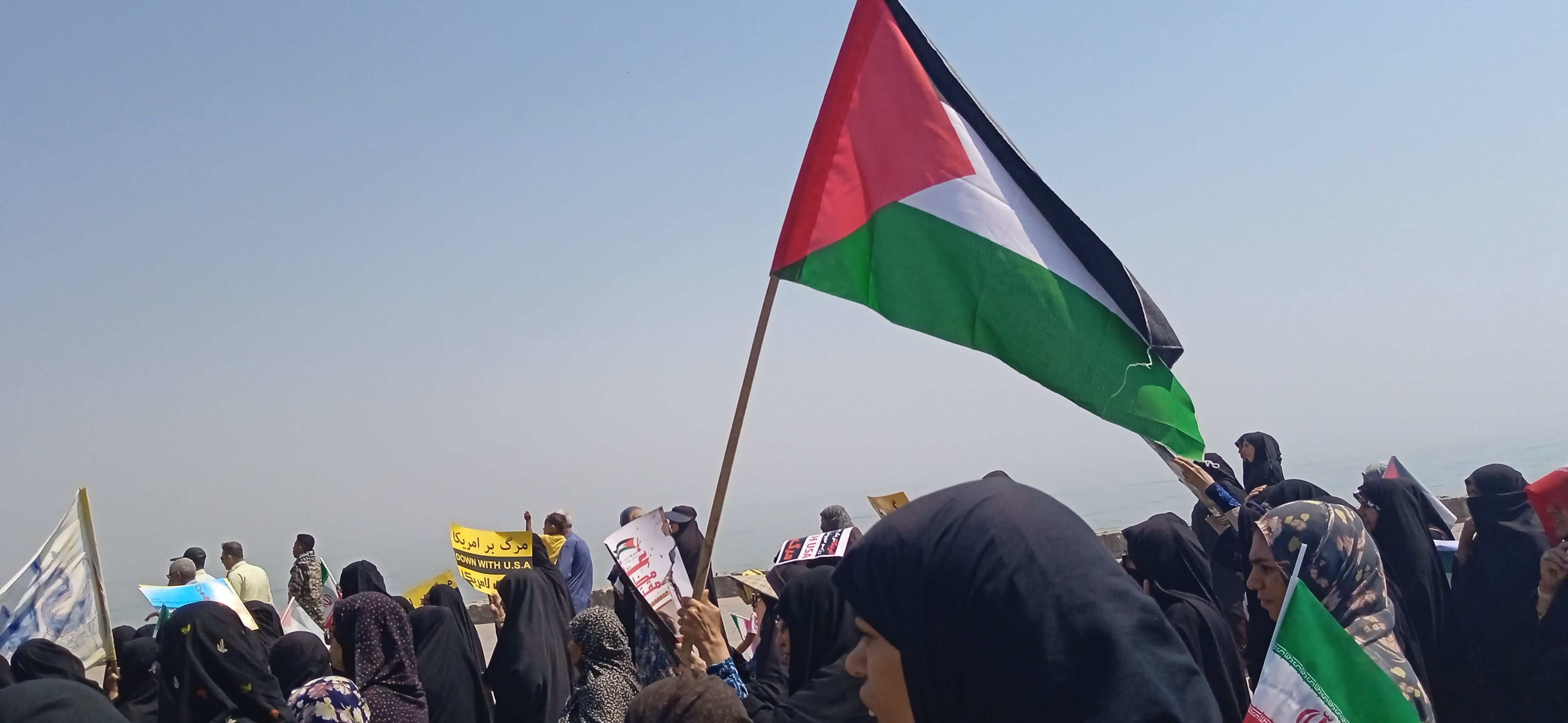 راهپیمایی روز قدس در جزیره هرمز‌