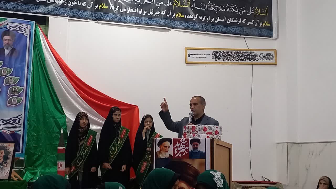 اجتماع دختران جانفدا در شهر جعفریه قم 