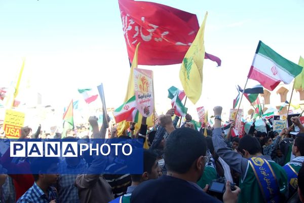 مراسم 13 آبان ماه سالروز تسخیر لانه جاسوسی آمریکا در یزد 