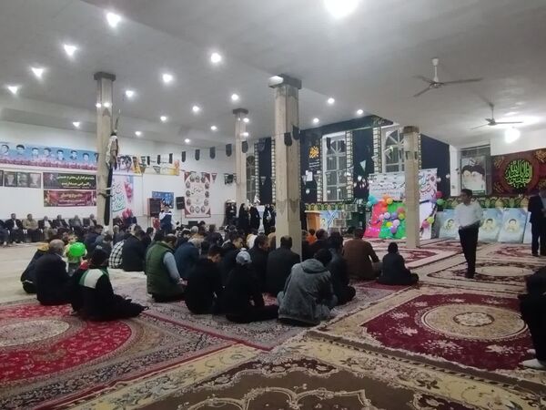 جشن سالروز پیروزی انقلاب اسلامی در  حسینیه روستای مهدی آباد خلیل آباد 