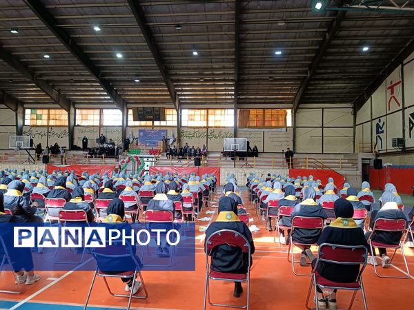 تجدید عهد پیشتازان شهرستان قدس با آرمان‌های انقلاب اسلامی و مقاومت