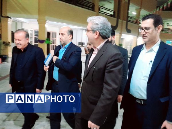 بازدید معاون وزیر و رئیس مرکز اطلاع رسانی و روابط عمومی وزارت آموزش و پرورش از مدرسه ماندگار سعادت بوشهر