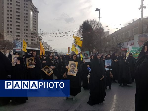 تشییع نمادین شهدای مقاومت درمشهد