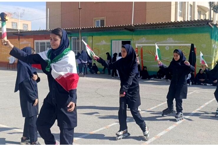 افتتاحیه المپیاد ورزشی درون مدرسه ای در دبیرستان مهر نیشابور