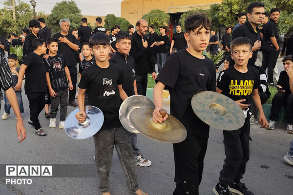 سوگ و ارادت عزاداران حسینی در شهر صغاد