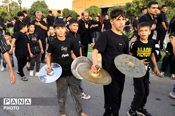 سوگ و ارادت عزاداران حسینی در شهر صغاد
