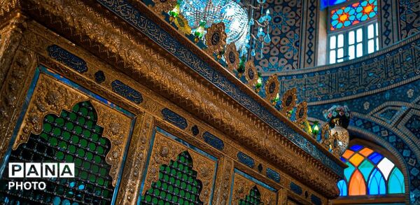 عطر گلاب و نور خدمت در آستان امامزادگان محمد و سکینه خاتون  در آستانه دهه کرامت