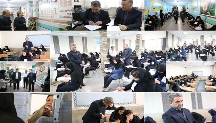 بازدید سرزده رئیس سازمان مدارس و مراکز غیردولتی از حوزه برگزاری امتحانات نهایی‌
