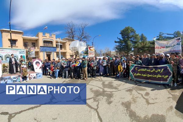 حضور پرشور مردم در راهپیمایی روز قدس در فریمان
