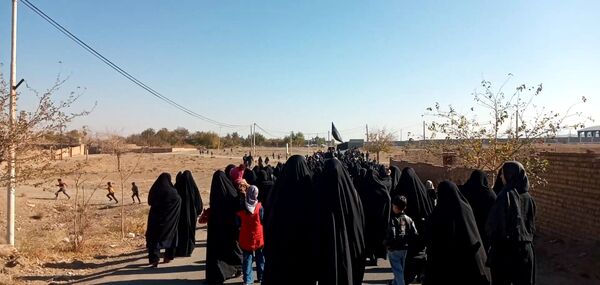 عزاداری فاطمی با حضور شهید گمنام در روستای ورجان قم