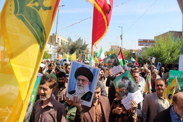 جلوه هایی شکوهمند از راهپیمایی روز جهانی قدس در قم