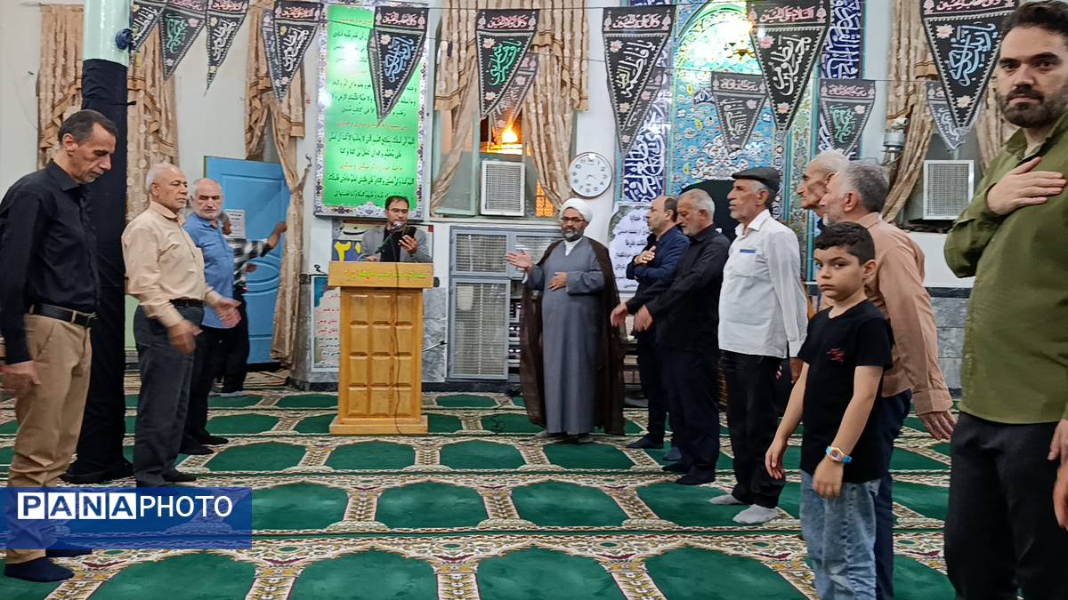 عزاداری سالروز شهادت امام حسن عسکری (ع) در مسجد صاحب‌الزمان آشخانه