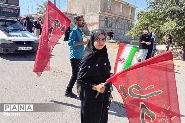 مراسم عاشورا در گلزار شهدای شهرستان لنده