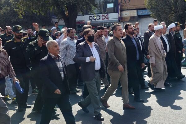 حضور پرشور مردم قرچک در راهپیمایی بشارت نصر