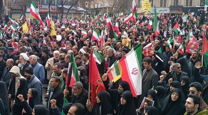حضور حماسه ساز مردم غیور کرمانشاه در یوم الله روز قدس