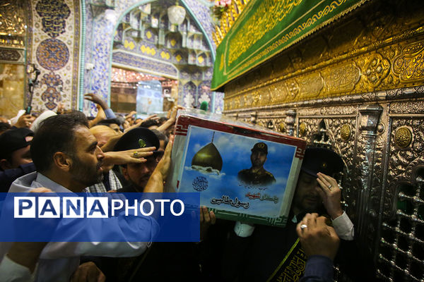 وداع مردم قم با پیکرهای مطهر 6 شهید حمله ناجوانمردانه رژیم صهیونیستی 