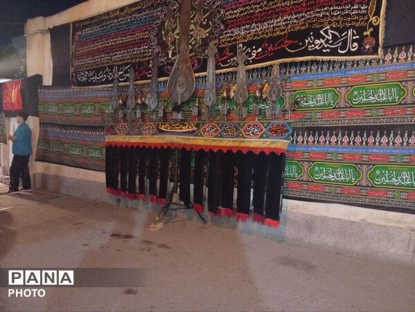 فضاسازی عزای امام‌حسین(ع) در شهرستان نظرآباد
